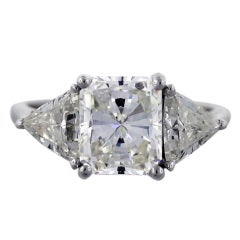 White Gold 3.53 Carat Radiant Cut Diamond Engagement Ring