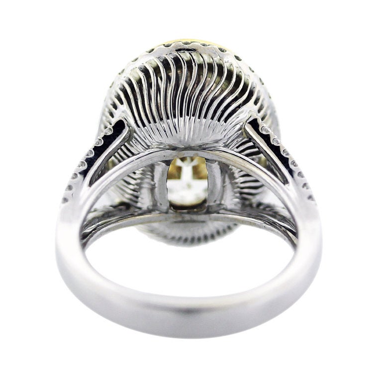 8 carat canary diamond ring