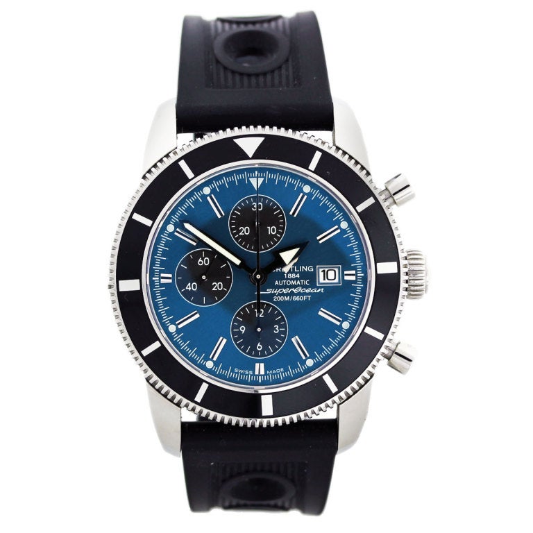 Breitling Stainless Steel Superocean Heritage Chronograph Watch