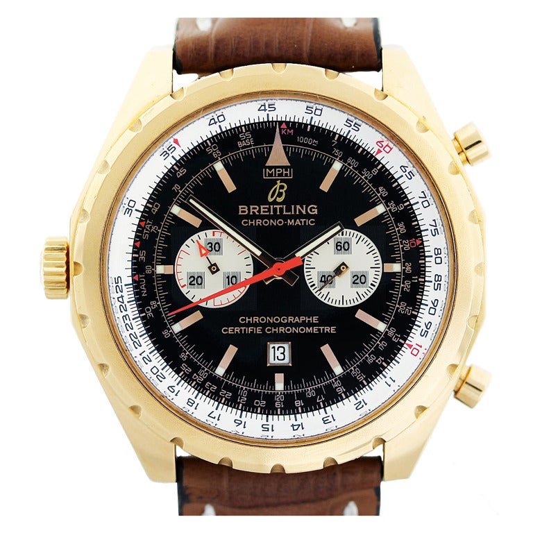 Breitling Rose Gold Chronomatic Limited Edition Watch