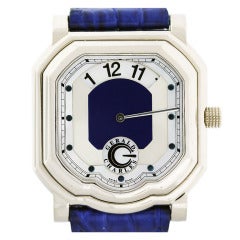 Gerald Charles White Gold GC 39 Automatic Sliding Hour Watch