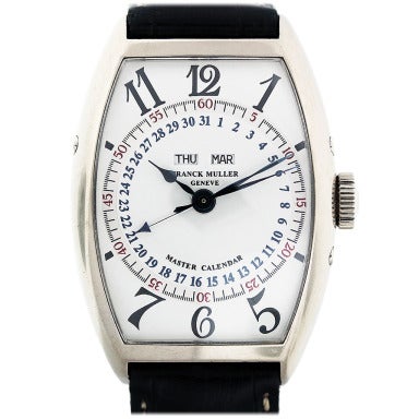 Franck Muller White Gold Master Calendar Automatic Wristwatch