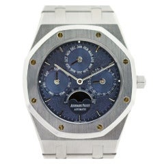 Audemars Piguet Stainless Steel Royal Oak Perpetual Calendar Wristwatch