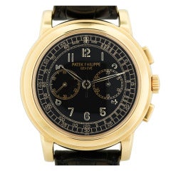 Patek Philippe Yellow Gold Chronograph Wristwatch Ref 5070J 12