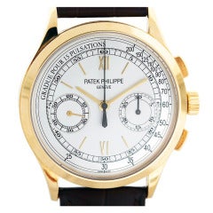 Patek Philippe Yellow Gold Chronograph Wristwatch Ref 5170J
