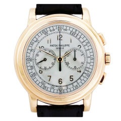 Patek Philippe Rose Gold Chronograph Wristwatch Ref 5070R