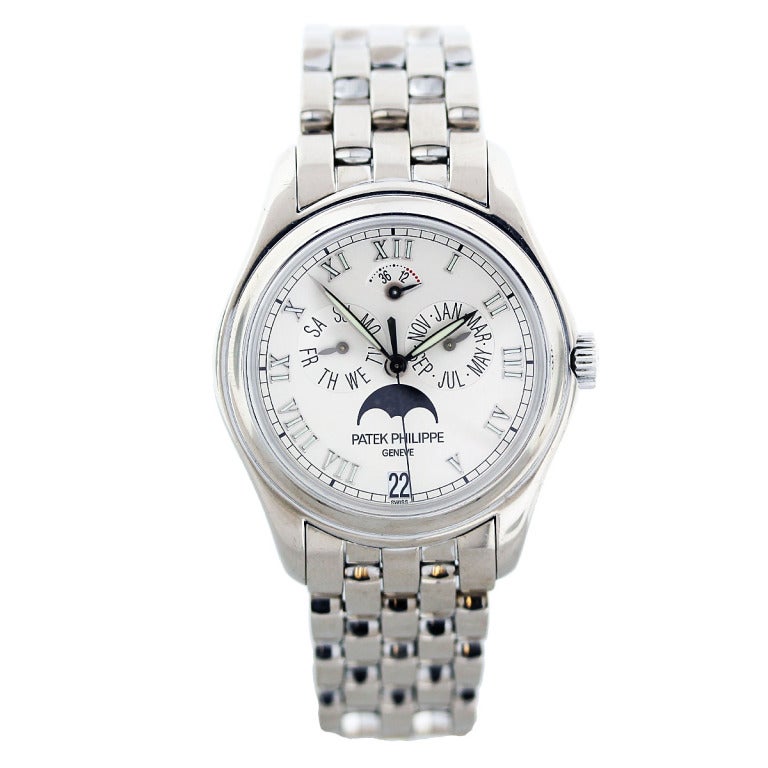 Patek Philippe White Gold Annual Calendar Wristwatch Ref 5036/1G at ...