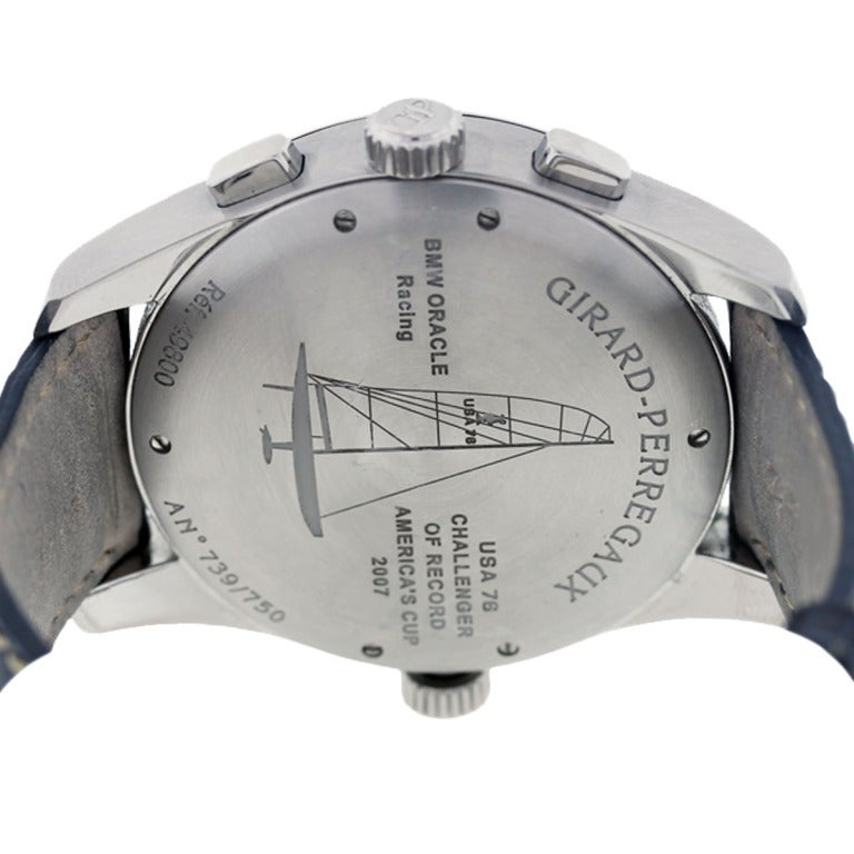 Girard Perregaux Stainless Steel America's Cup LTD Chronograph Wristwatch 1