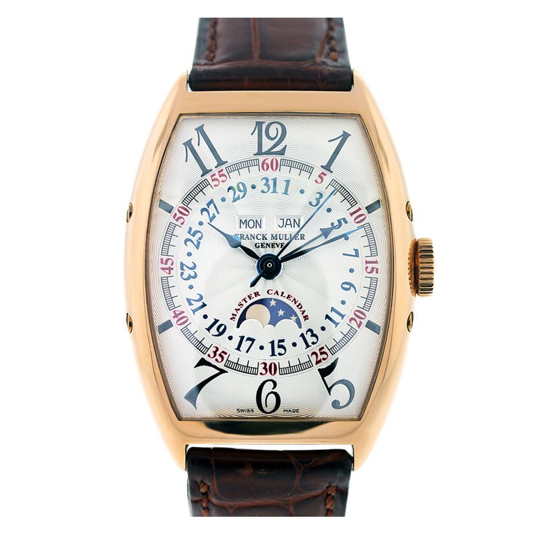 Franck Muller Rose Gold Master Calendar Wristwatch Ref 6850 MC L