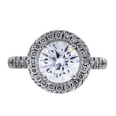 1 Carat Round Brilliant GIA Certified Diamond Engagement Ring 8