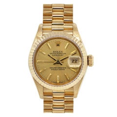 Rolex Lady's Yellow Gold President Wristwatch Ref 69178
