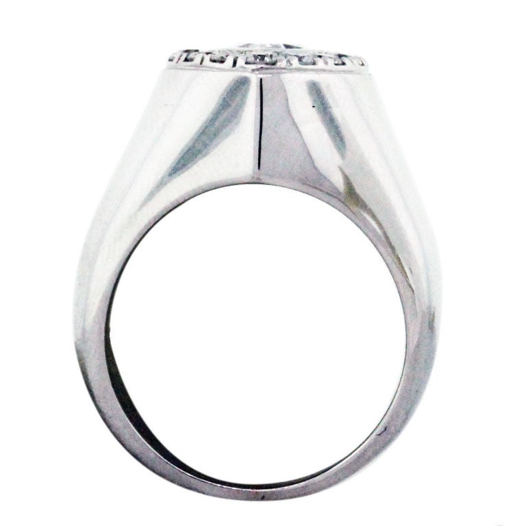 mens pear shaped diamond ring