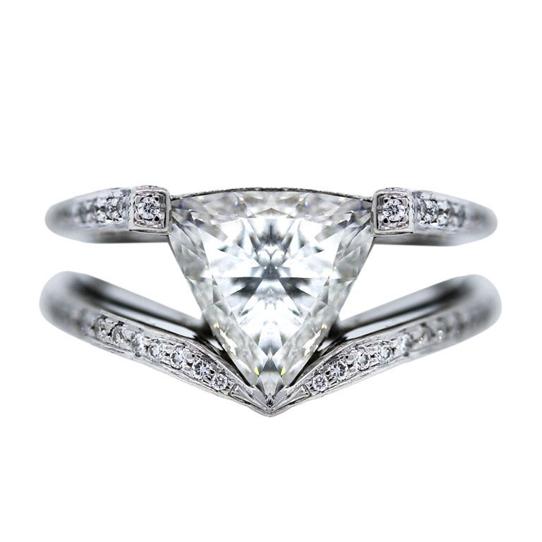Trillion Cut Diamond Ring Designs Trillion Cut Diamond Ring Designs