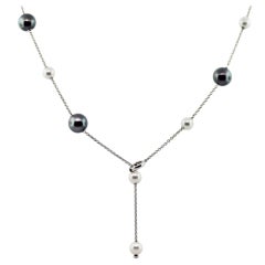 Mikimoto Pearls in Motion Black South Sea Akoya Pearls Necklace