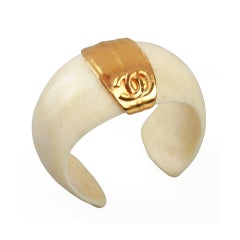 Chanel Ivory Tone Cuff