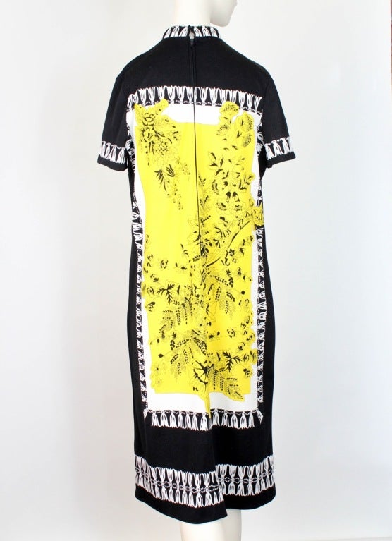 Women's Mr. Dino Black, Yellow & White Floral Dress