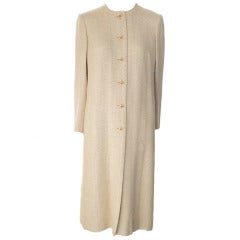 Vintage Chanel Creations Ivory Tweed Evening Jacket