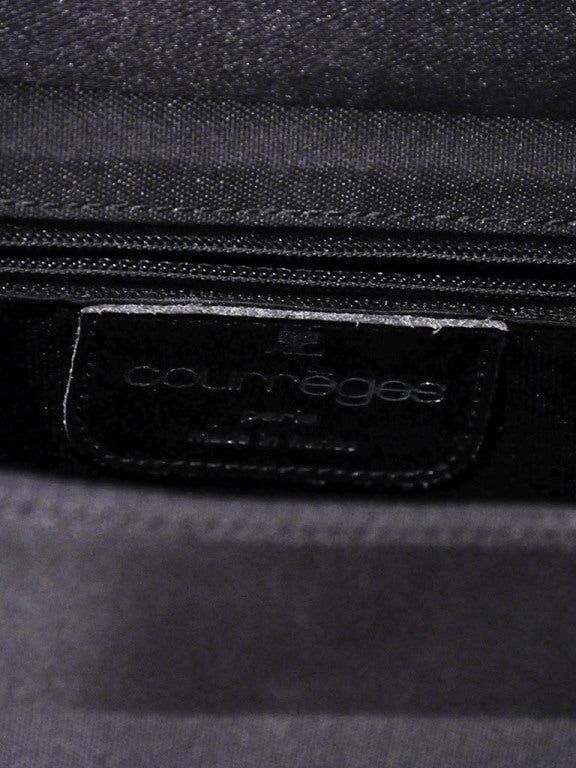 Women's Courréges Black Box Handbag With Lucite Handle