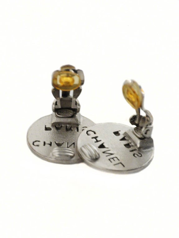 Women's Chanel Industrial Style Clip-on Earrings For Sale