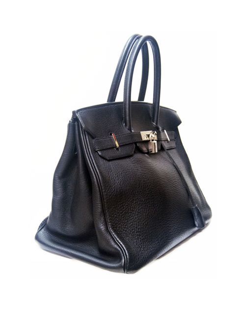 hermes birkin bag 35cm black togo palladium hardware new