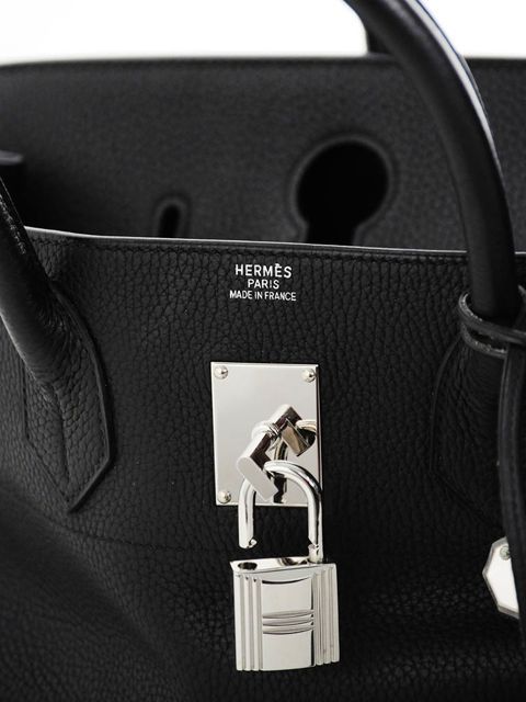 Nuovo in scatola Hermes Jpg Birkin Bag Nero & Palladio 7