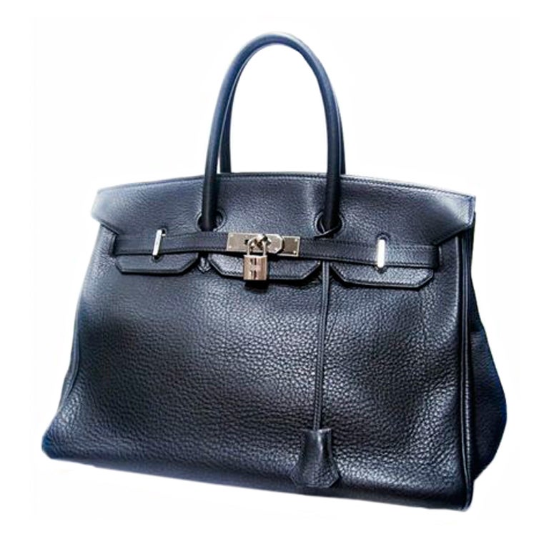 Hermes 35 Cm Birkin Bag Black Togo Leather Palladium at 1stdibs