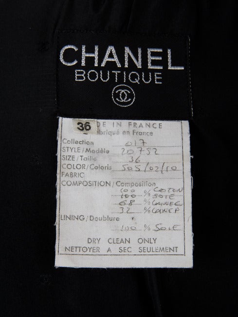 Chanel Boutique 2p. Jacket & Skirt Suit-Black Boucle' & Red Satin w/Velvet Trim 1