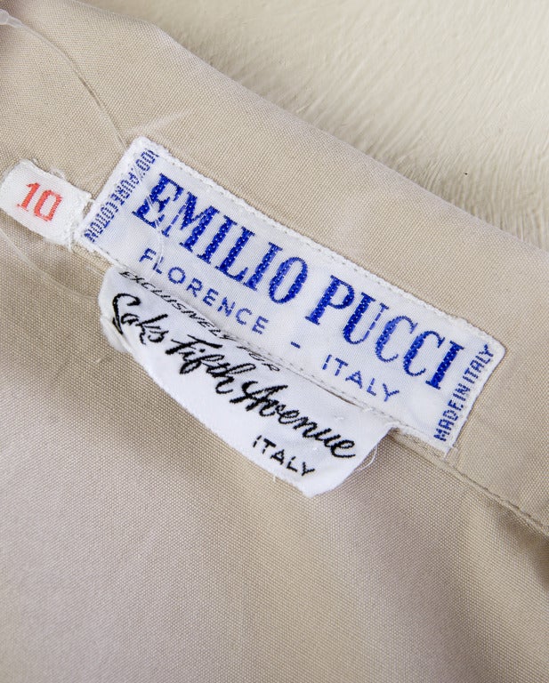  Emilio Pucci  1965 Three Piece Skirt Set Mint Condition For Sale 1