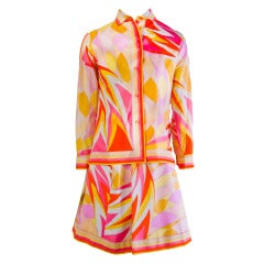 Emilio Pucci 1960's Two Piece Skirt & Blouse Set 2