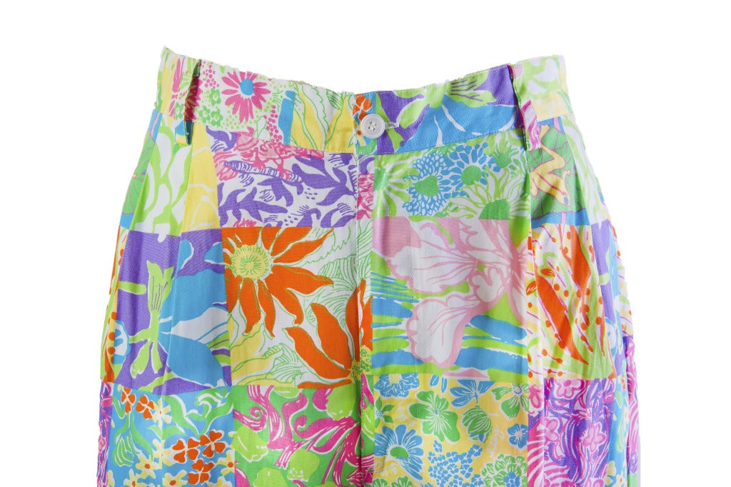 Men's Lilly Pulitzer Cotton Patchwork Pants