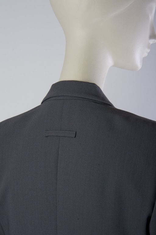 Women's Jean Paul Gaultier Classique Paris Gray Wool Blazer Size 8 For Sale