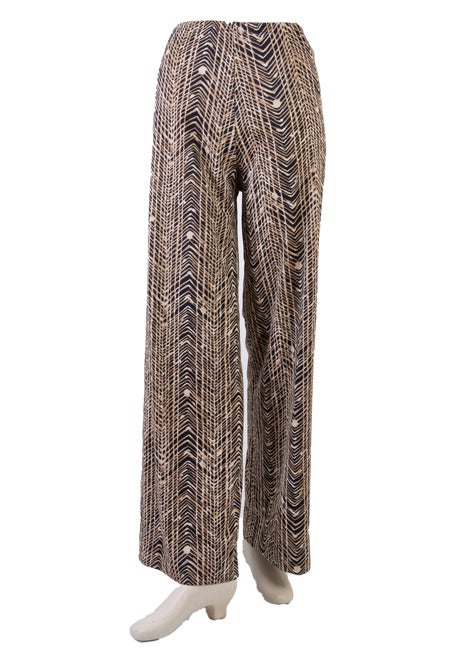 Vintage 1970's Rare Diane Von Furstenberg Print Pant Suit w/Matching Belt 2