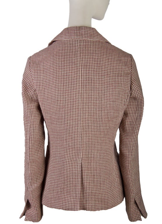 Women's Loro Piana Houndstooth Blazer Size 42 or Size 44 Available