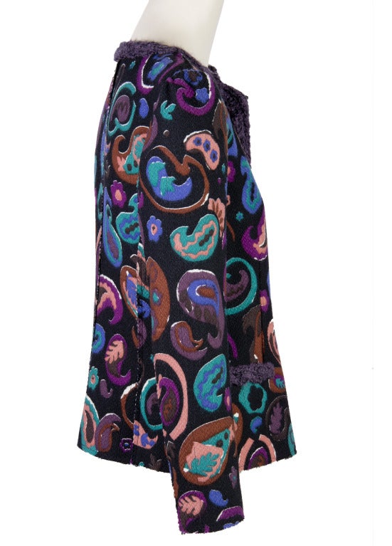 Women's Missoni Black and Fun Print with Purple Detail Size 6