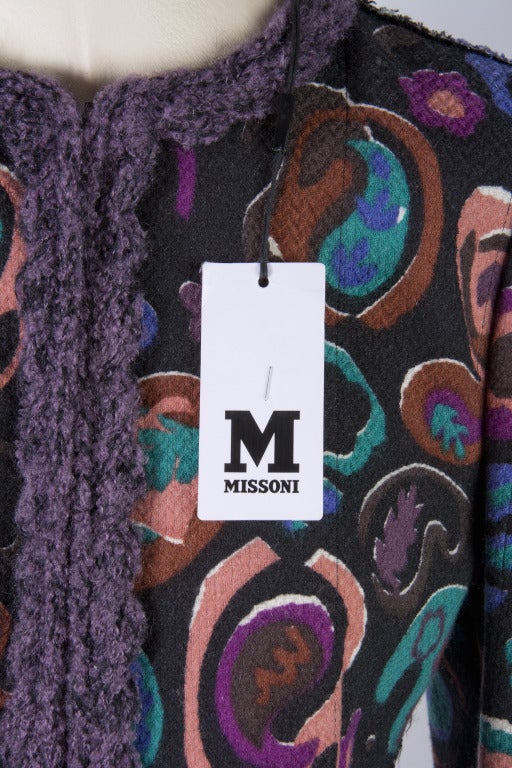 Missoni Black and Fun Print with Purple Detail Size 6 1