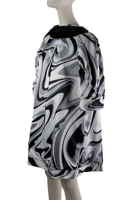 Emilio Pucci Dress & Matching Coat Ensemble 2PC Set Size 36 In Excellent Condition For Sale In Boca Raton, FL