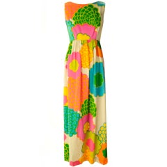 Malia Hawiian Maxi Dress in Neon Floral 9