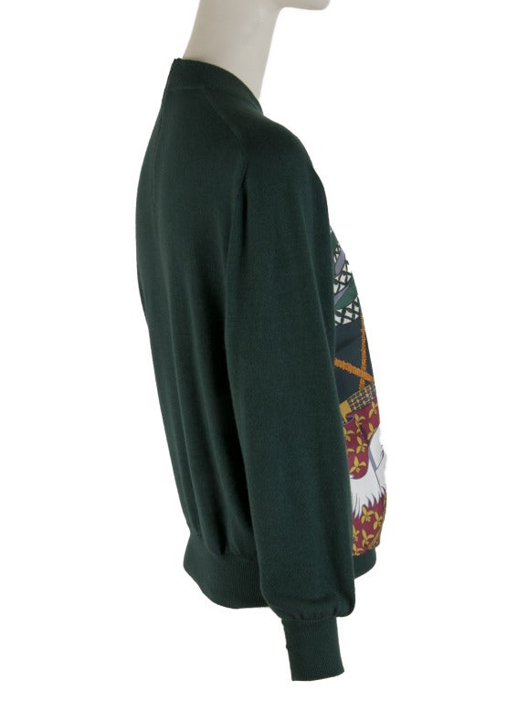 Hermes Sweater - Cashmere / Silk - Hunter Green -  Size 36