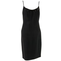 Cheap & Chic by Moschino Black Spaghetti Strap Cocktail Dress Size 8