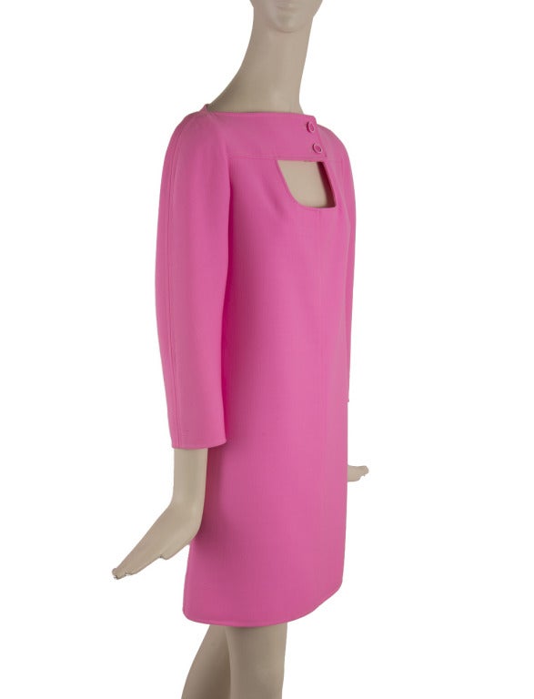 Women's Courreges Electric Pink Peek-a-boo Dress