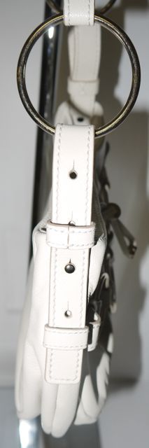 Yves St. Laurent Creme/off White Leather Shoulder Bag 2