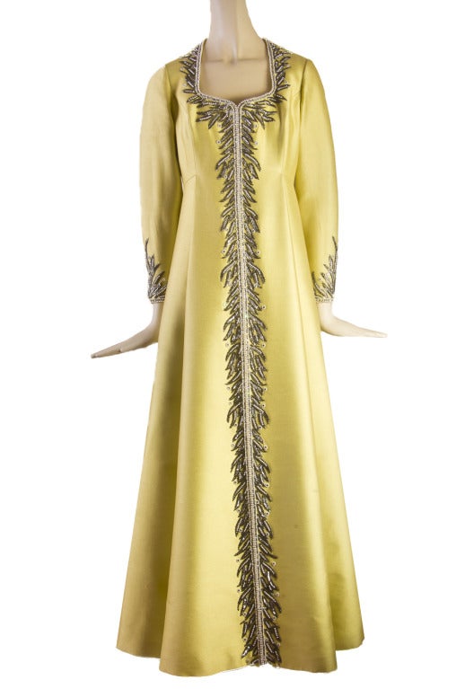 Victoria Royal Beaded Gown 1960's MAGNIFICENT