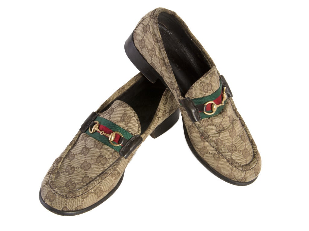 Gucci Hat, Women's Loafers, Men's Loafers and Belt Four Piece Set In Good Condition In Boca Raton, FL