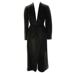 1980's Pauline Trigere for Bergdorf Goodman Wool Skirt Suit