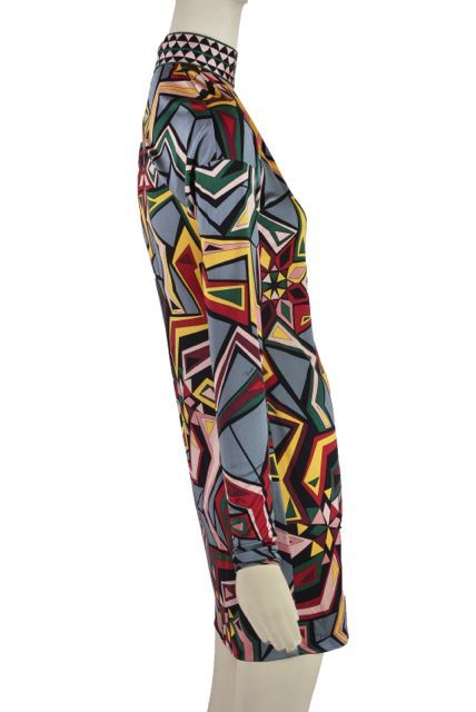 Emilio Pucci Mod Print Long Sleeve Dress Size 38 1