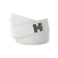 Hermes Belt-White H