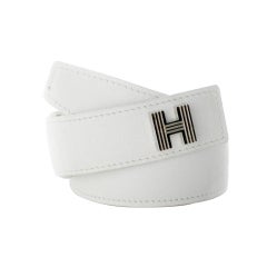 Hermes Belt-White H