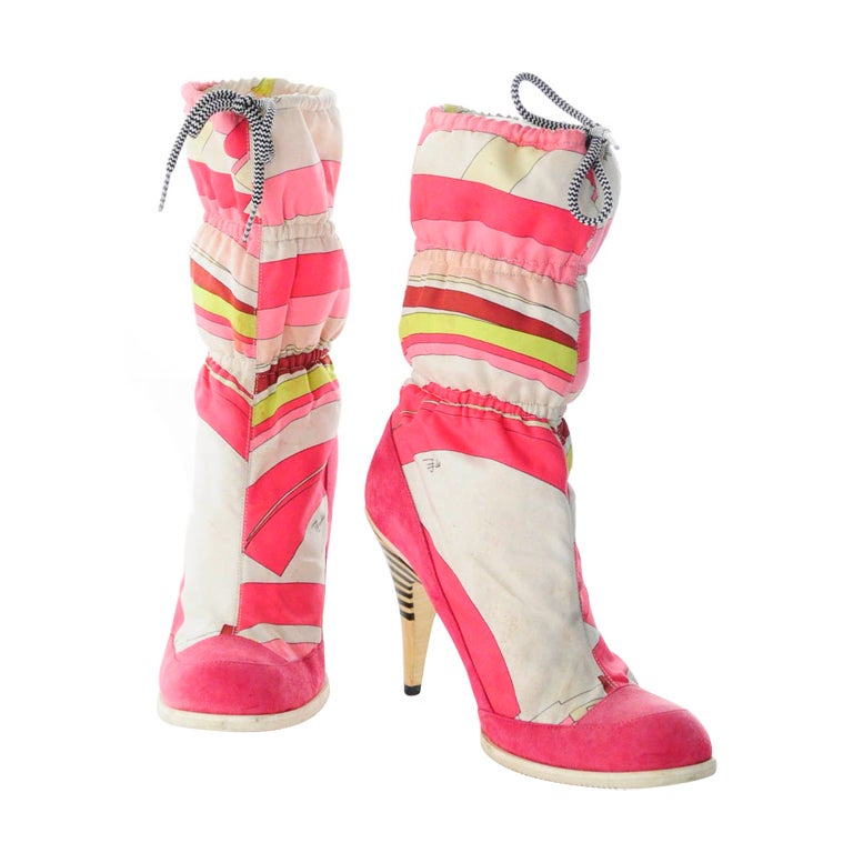 Pucci Boots-Multi Pink