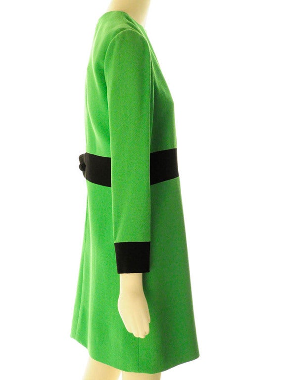 Green  Jean Patou Dress Rare  For Sale