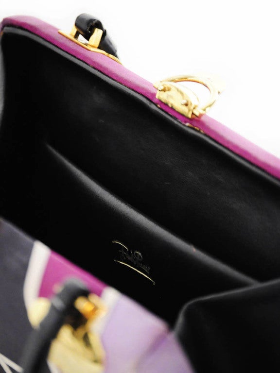 Women's Vintage Emilio Pucci Hardcase Handbag